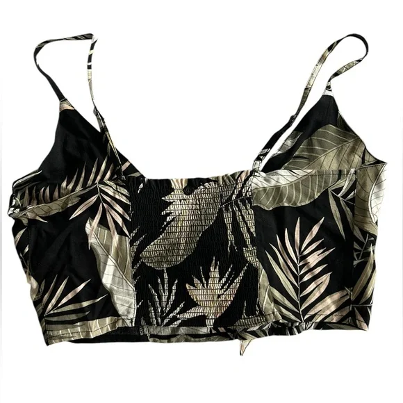 Volcom Gen Wow black floral cropped tank - Picture 5 of 11